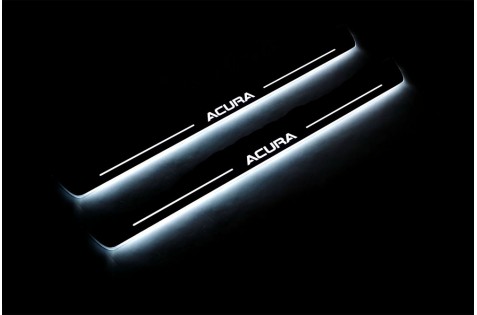 Накладки порогов с статической подсветкой для Acura MDX c 2013