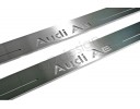 Накладки порогов с статической подсветкой для Audi A6 (C7) c 2011