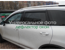 Ветровики для Audi Q7  с хром молдингом  с  2015