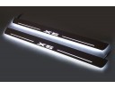 Накладки порогов с статической подсветкой для BMW X5 (E70) c 2007