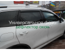 Ветровики для BMW X5 (F15)  с хром молдингом  с  2013 