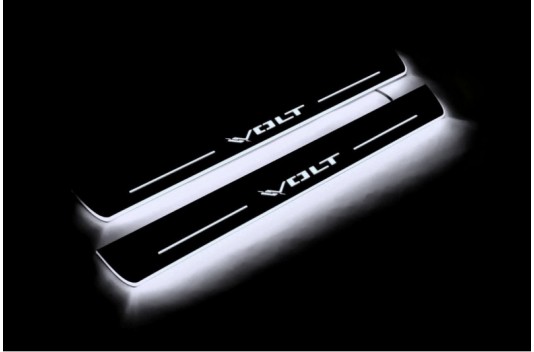 Накладки порогів зі статичним підсвічуванням для Chevrolet Volt II з 2015