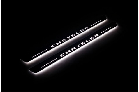 Накладки порогів зі статичним підсвічуванням для Chrysler 200 II з 2015-2017