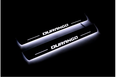 Накладки порогов с статической подсветкой для Dodge Durango III с 2011