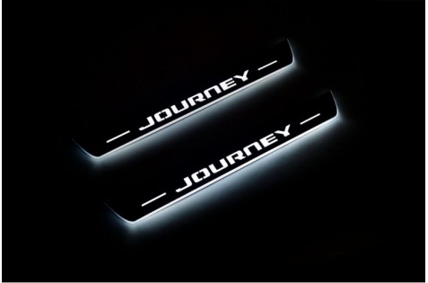 Накладки порогов с статической подсветкой для Dodge Journey с 2008