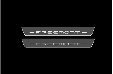 Накладки порогів зі статичним підсвічуванням для Fiat Freemont з 2011