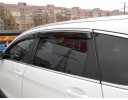 Ветровики для Honda CR-V с хром молдингом с 2012