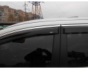 Ветровики для Honda CR-V с хром молдингом с 2012