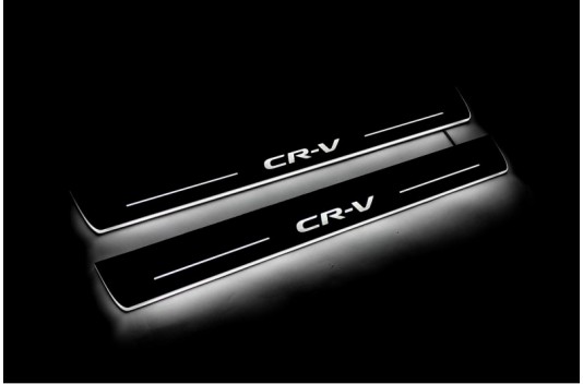 Накладки порогов с статической подсветкой для Honda CR-V V с 2017