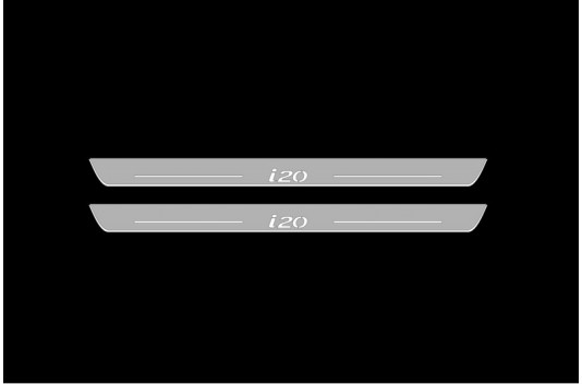 Накладки порогів зі статичним підсвічуванням для Hyundai I-20 з 2008