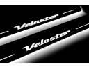 Накладки порогов с статической подсветкой для Hyundai Veloster I с 2011-2017
