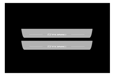 Накладки порогов с статической подсветкой для Kia Stonic c 2017