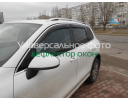 Ветровики для Lexus ES с хром молдингом с 2006