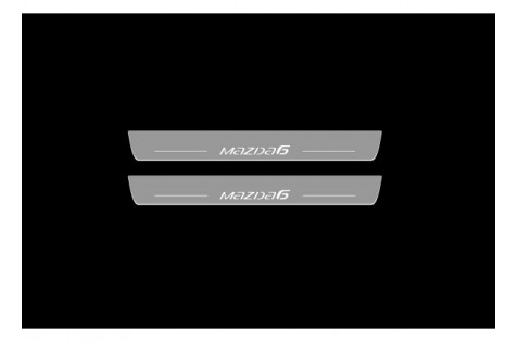 Накладки порогів зі статичним підсвічуванням для Mazda 6 III з 2013