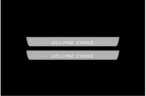 Накладки порогов с статической подсветкой для Mitsubishi Eclipse Cross c 2017