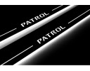 Накладки порогів зі статичним підсвічуванням для Nissan Patrol з 2011