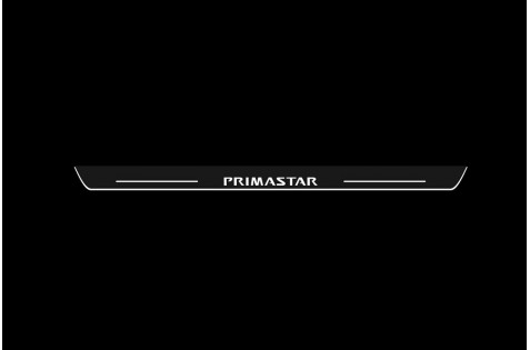 Накладки порогов с статической подсветкой для Nissan Primastar c 2002