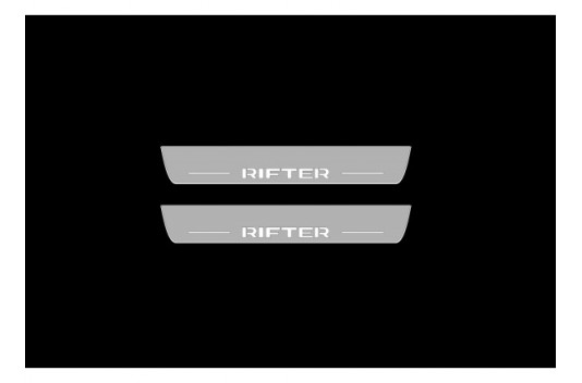 Накладки порогов с статической подсветкой для Peugeot Rifter c 2018