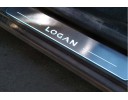 Накладки порогів зі статичним підсвічуванням для Renault Logan II з 2013