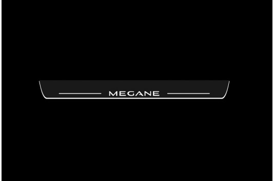Накладки порогов с статической подсветкой для Renault Megane IV c 2015