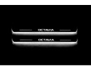 Накладки порогів зі статичним підсвічуванням для Skoda Octavia A7 з 2013
