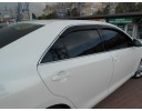 Вітровики для Toyota Camry V 50 c хром молдингом з 2011