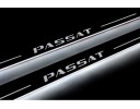 Накладки порогов с статической подсветкой для Volkswagen Passat B8 c 2015