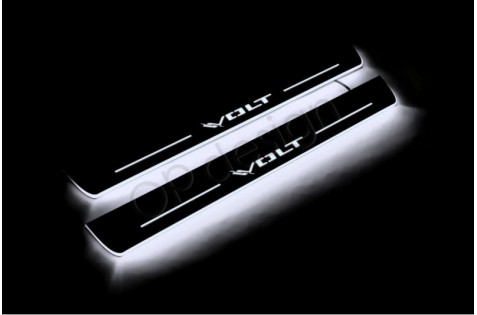 Накладки порогів зі статичним підсвічуванням для Chevrolet Volt з 2010
