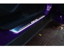 Накладки порогов с статической подсветкой для Ford Escape III c 2014 