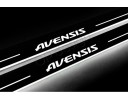 Накладки порогів зі статичним підсвічуванням для Toyota Avensis III з 2009