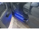Накладки порогов с статической подсветкой для Volkswagen Touareg III c 2018
