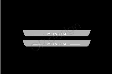 Накладки порогов с статической подсветкой для Ford Fusion c 2002