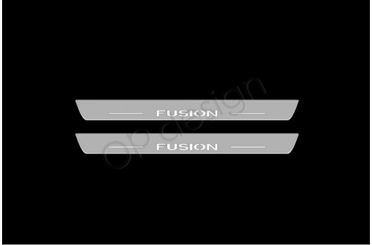 Накладки порогов с статической подсветкой для Ford Fusion c 2002