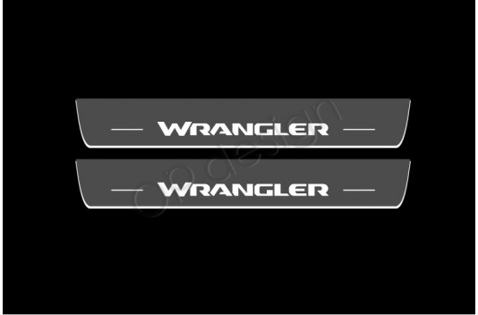 Накладки порогів зі статичним підсвічуванням для Jeep Wrangler JL з 2018