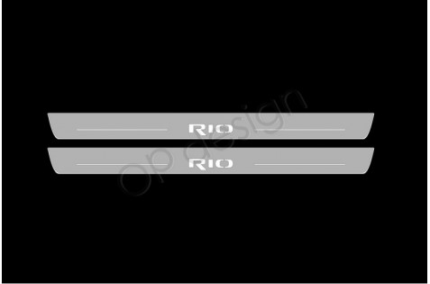 Накладки порогів зі статичним підсвічуванням для Rio III з 2011