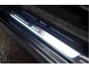 Накладки порогов с статической подсветкой для Peugeot 301 с 2012