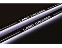 Накладки порогов с статической подсветкой для Toyota Land Cruiser 200 c 2016